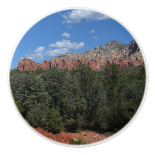 Panorama van rode rotsen in Sedona Arizona Keramische Knop