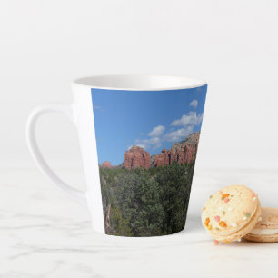 Panorama van rode rotsen in Sedona Arizona Latte Mok