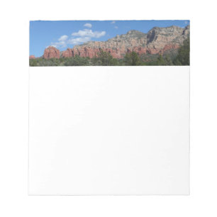 Panorama van rode rotsen in Sedona Arizona Notitieblok