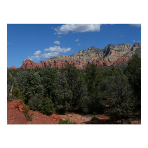 Panorama van rode rotsen in Sedona Arizona Perfect Poster