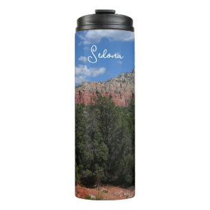 Panorama van rode rotsen in Sedona Arizona Thermosbeker