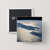 Panorama vanuit de ruimte markeert de straat van C Vierkante Button 5,1 Cm (Voorkant /achterkant)