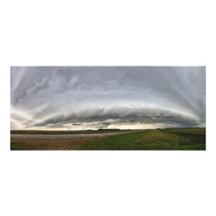 Panorama's Shelf Cloud bij Vibank Sk Foto Afdruk