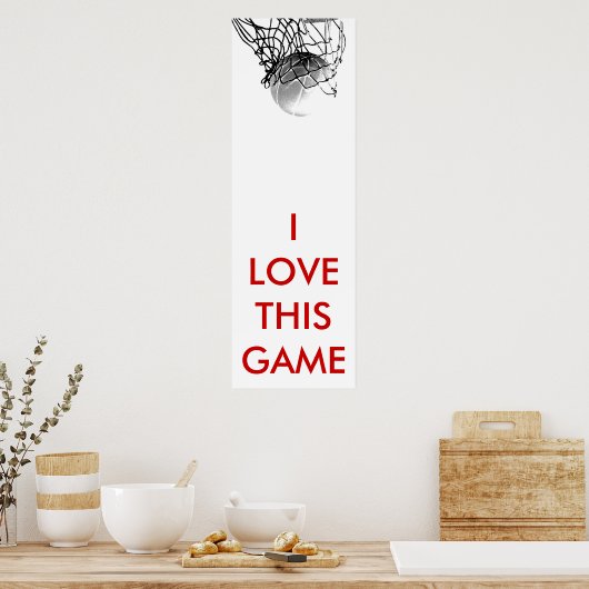 Panoramic Basketball Poster (Cuisine)