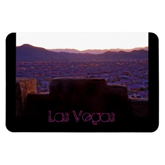 Panoramic Mountains Las Vegas Uitzicht Magneet (Horizontaal)