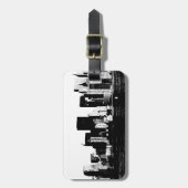 Panoramic New York City Bagagelabel (Voorkant verticaal)