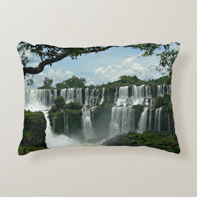 Panoramiek van de Iguazu-Herfsten Decoratief Kussen (Voorkant)