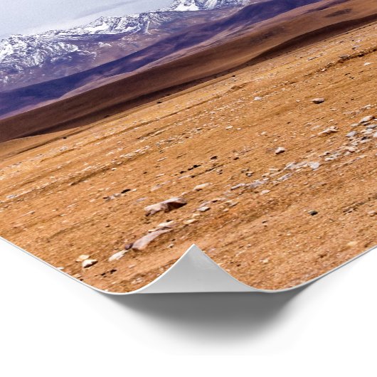 Panoramiek van het tibetaanse landschap poster (Hoek)