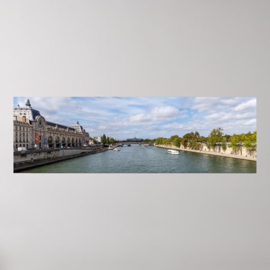 Panoramiek van Musee d'Orsay uit de Royal Pont - P Poster (Voorkant)