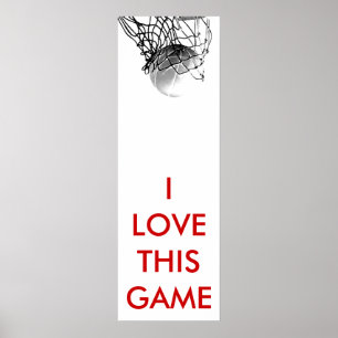 Panoramisch Basketball-Poster Poster