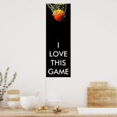 Panoramisch Basketball-Poster Poster (Keuken)