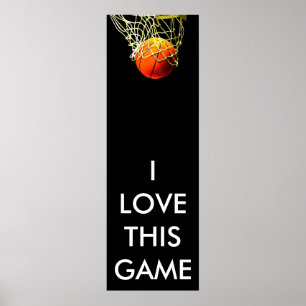 Panoramisch Basketball-Poster Poster
