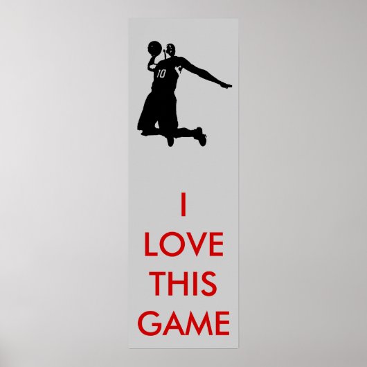 Panoramisch Basketball-Poster Poster (Voorkant)