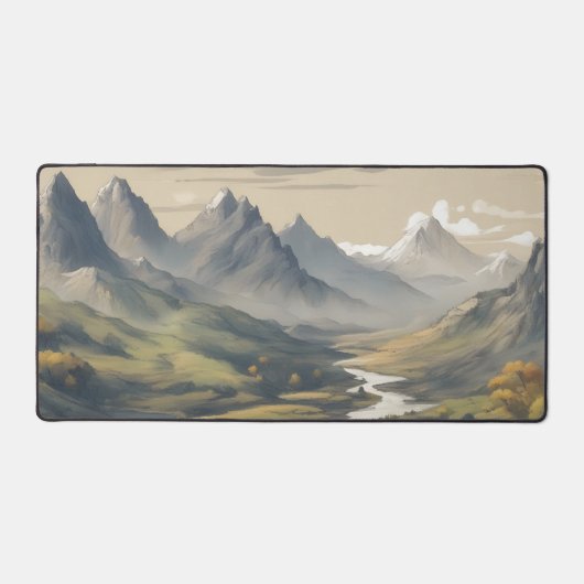 Panoramisch berglandschap bureaumat (Voorkant)