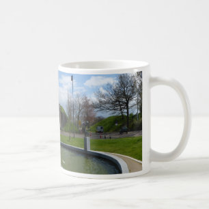 Panoramisch gewas en fontein Naarden Mok