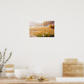 Panoramisch Landschap Meadow Natuur Rustig landsch Poster (Keuken)
