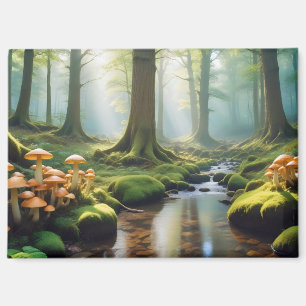 Panoramisch landschap Panoramisch River Natuur For Magneet