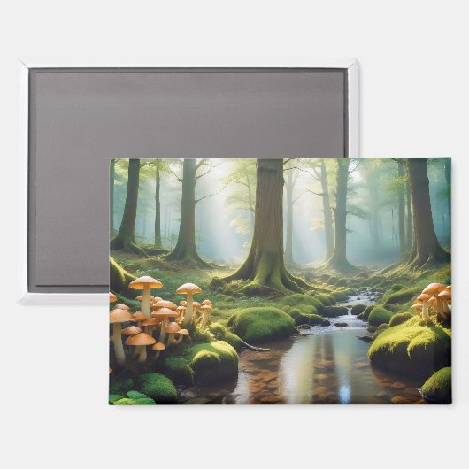 Panoramisch landschap Panoramisch River Natuur For Magneet (Voorkant / Achterkant)