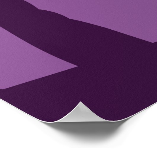 Panoramisch landschap: zonsondergang met palmen. poster (Hoek)