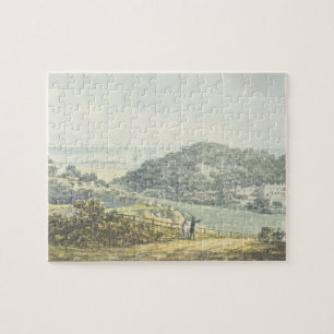 Panoramisch 'na' uitzicht uit het Rode Boek voor A Legpuzzel