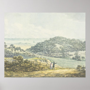 Panoramisch 'na' uitzicht uit het Rode Boek voor A Poster