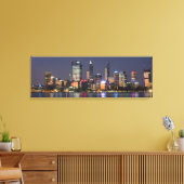 Panoramisch Perth City Skyline Canvas Afdruk (Insitu (Woonkamer))
