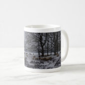 Panoramisch sneeuwlandschap met bomen en Mok van s (Voorkant rechts)