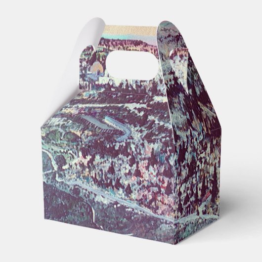 Panoramisch Splendor Jeruzalem Bedankdoosjes (Achterkant)