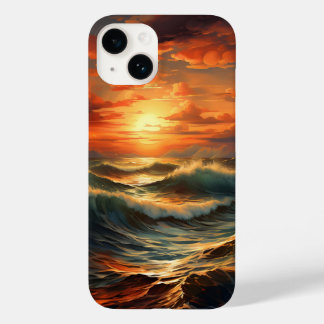 Panoramisch Strand Zonsondergang Golden Natuur Glo Case-Mate iPhone 14 Hoesje