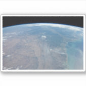 Panoramisch Texas en de Golf van Mexico Sticker (Voorkant)