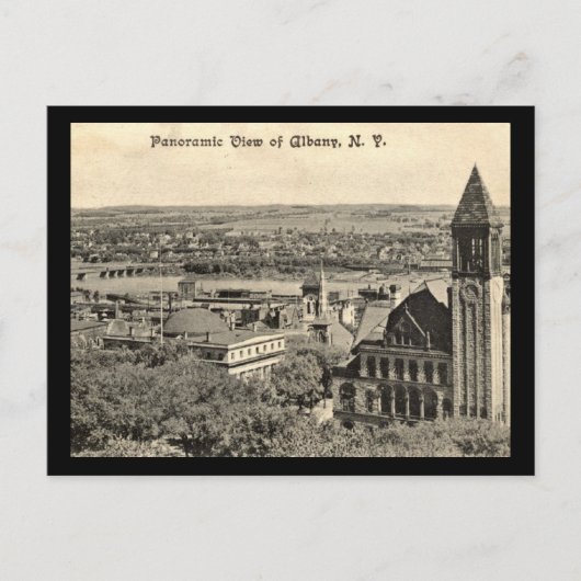 Panoramisch Uitzicht, Albany 1910  Briefkaart (Voorkant)