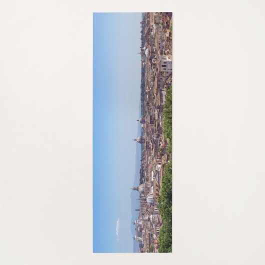 Panoramisch uitzicht Rome van Castel Sant'Angelo Yogamat (Achterkant)