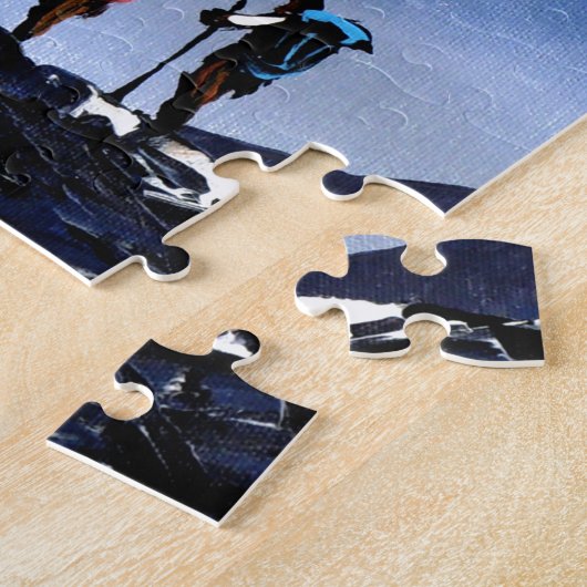 Panoramisch Uitzicht van Ama Dablam Peak Everest M Legpuzzel (Zijkant)