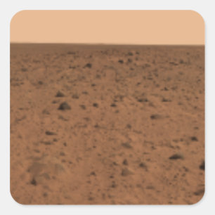 Panoramisch uitzicht van Bonneville Crater Vierkante Sticker