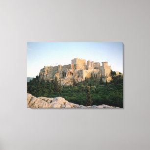 Panoramisch uitzicht van de Acropolis Canvas Afdruk