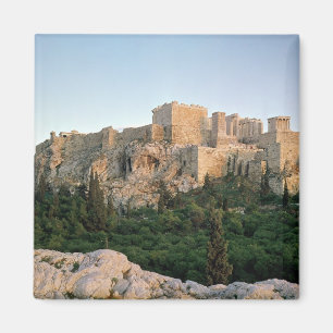 Panoramisch uitzicht van de Acropolis Magneet