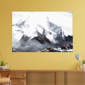 Panoramisch Uitzicht van de Everest Mountain Canvas Afdruk (Insitu (Woonkamer))