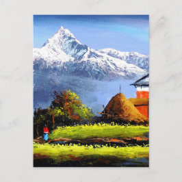 Panoramisch Uitzicht van de prachtige Everest Moun Briefkaart