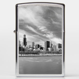 Panoramisch uitzicht van de skyline van Chicago in