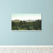 Panoramisch Uitzicht van de stad Canvas Afdruk (Insitu (Houten vloer))