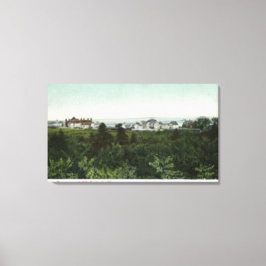 Panoramisch Uitzicht van de stad Canvas Afdruk (Voorkant)