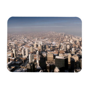 Panoramisch uitzicht van de stad magneet
