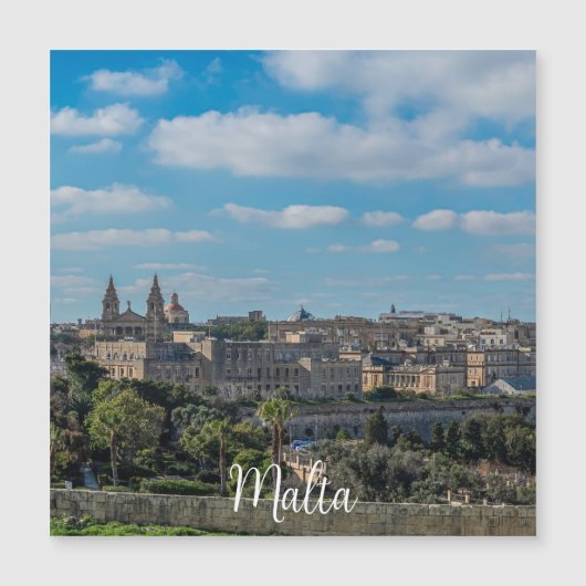 Panoramisch uitzicht van de stad Valletta in Malta (Voorkant)