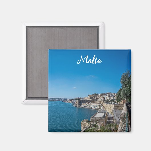 Panoramisch uitzicht van de stadsmuur en de haven  magneet (Voorkant / Achterkant)