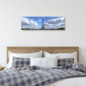 Panoramisch uitzicht van Eiffeltoren uit Trocadero Canvas Afdruk (Insitu (Slaapkamer))