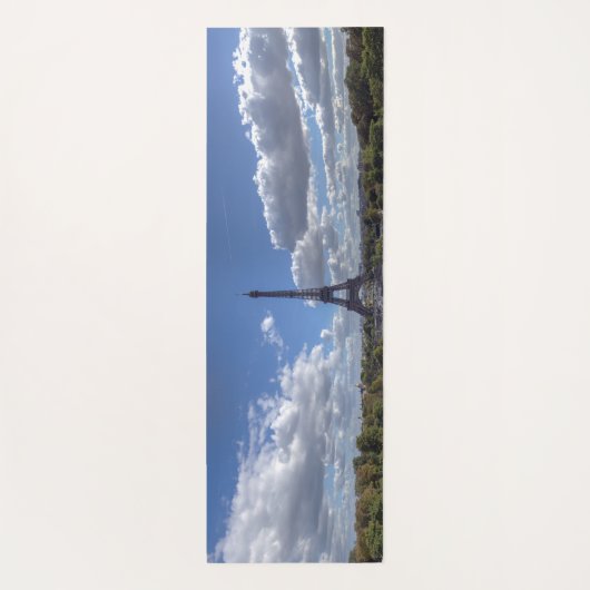 Panoramisch uitzicht van Eiffeltoren uit Trocadero Yogamat (Achterkant)