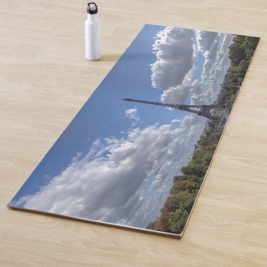 Panoramisch uitzicht van Eiffeltoren uit Trocadero Yogamat (In situ)