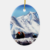 Panoramisch Uitzicht van Everest Mountain Base Cam Keramisch Ornament (Voorkant)