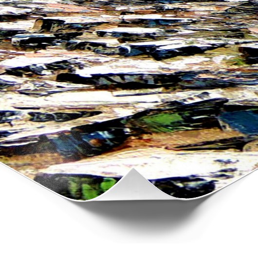 Panoramisch Uitzicht van het Annapurnagebergte Nep Perfect Poster (Hoek)