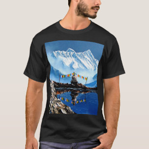 Panoramisch Uitzicht van het Annapurnagebergte Nep T-shirt